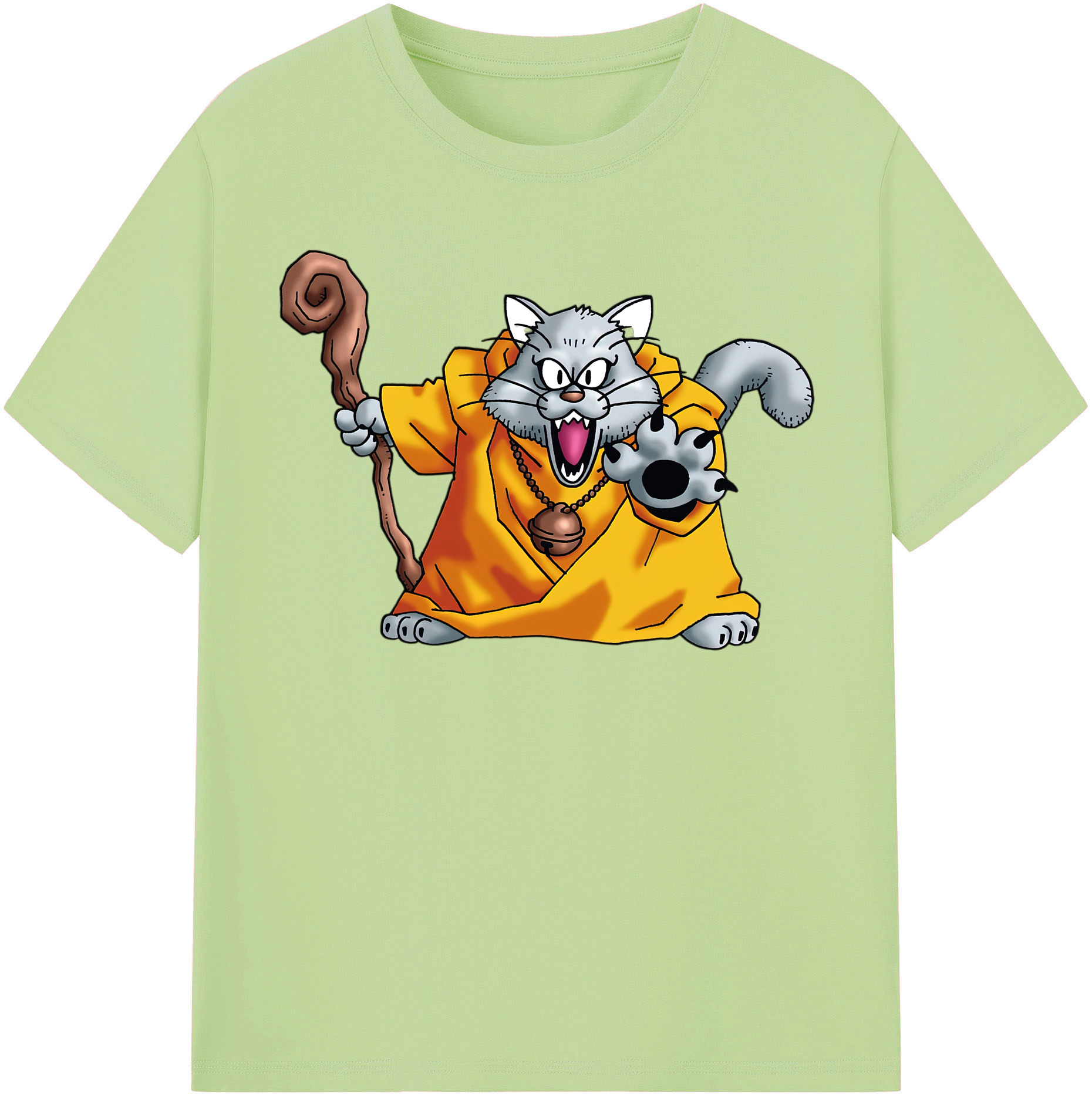 （画像用） ドラゴンクエスト Doragon Kuesuto Dragon Quest 綿100％半袖Tシャツ（フロントプリント）